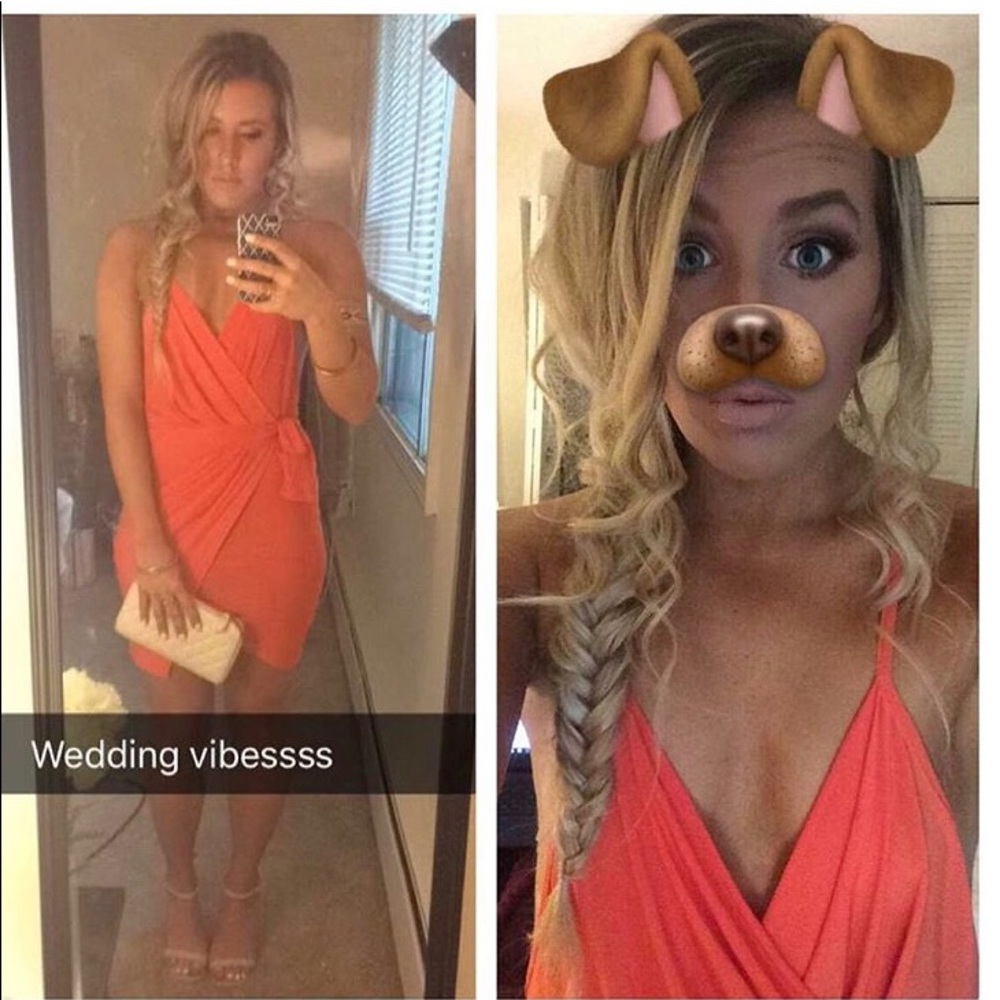 Slinky wrap dress